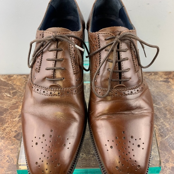 Johnston Murphy Italy Brown Wholecut Dress Shoes 8 main image 6